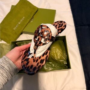 Tory Burch Leopard Print Sandals